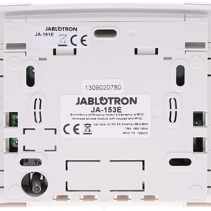 Jablotron JA-153E Wireless code control panel with RFID and keypad