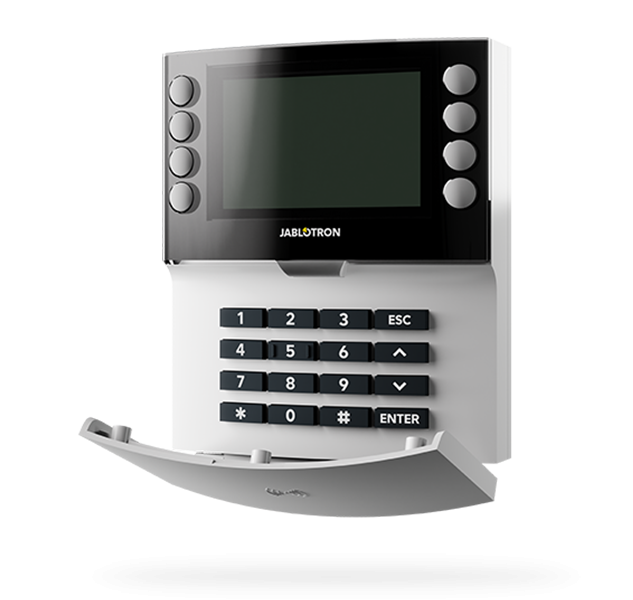 Jablotron JA-155E Wireless keypad with display and RFID reader WHITE
