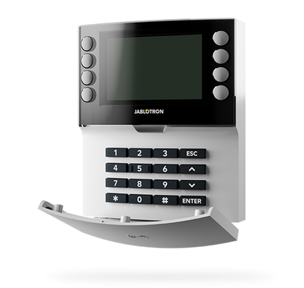Jablotron JA-155E Funk-Tastatur mit Display und RFID-Leser WEISS