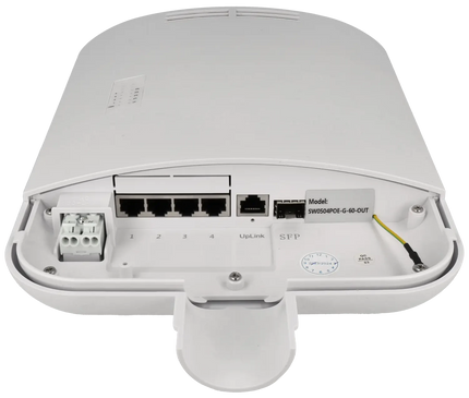 Movok Movok 6 Poorts PoE Gigabit Buiten Switch, IP65 4x PoE, 2x Uplink