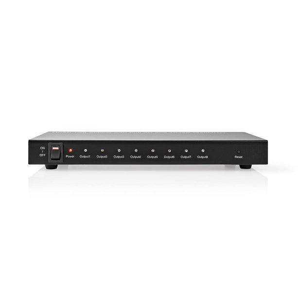Nedis Nedis 8-Port HDMI Splitter 8x HDMI Ausgang 4K@30Hz 3.4 Gbps Metall Anthrazit