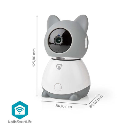 Nedis Nedis drehbare SmartLife-Kamera für Innenräume, Kamera zur Überwachung von Kindern und Babys