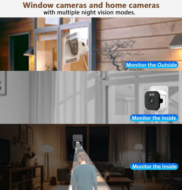 Nedis Nedis Window Camera Dual WiFi, Micro SD, Starlight, 4Mp resolution