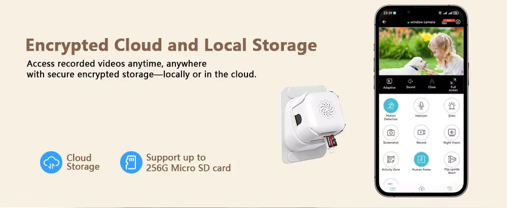 Nedis Nedis Window Camera Dual WiFi, Micro SD, Starlight, 4Mp resolution