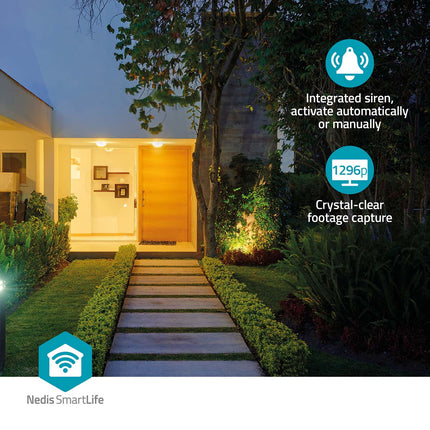Nedis Nedis SmartLife 3MP Outdoor PTZ Kamera mit WiFi und Batterie