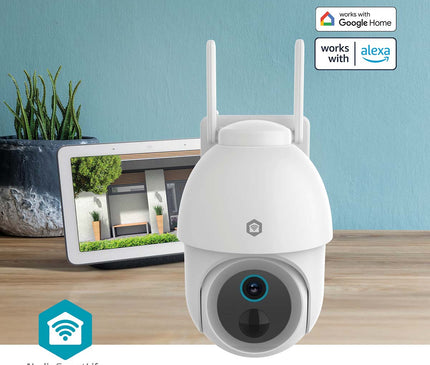 Nedis Nedis SmartLife 3MP PTZ Camera voor buiten met WiFi en batterij