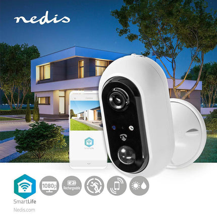 Nedis Nedis SmartLife Kamera für Außenbereich Wi-Fi Full HD IP65 Cloud / MicroSD