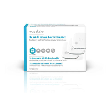 Nedis Nedis SmartLife Rauchmelder 3er Set mit austauschbaren Batterien