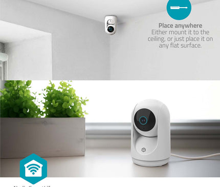 Nedis Nedis Wi-Fi Smart IP Kamera HD Schwenk-Neige-Funktion