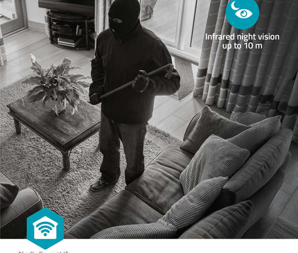 Nedis Nedis Wi-Fi Smart IP Kamera HD Schwenk-Neige-Funktion