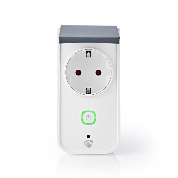Nedis Nedis Wi-Fi Smart Stekker voor Buiten | Spatwaterbestendig | IP44 | Verbruiksmonitor | Schuko Type F | 16 A