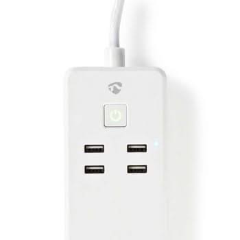Nedis Nedis Wi-Fi Smart Stekkerdoos | 3x Schuko Type F | 4x USB | 16 A