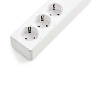 Nedis Nedis Wi-Fi Smart Stekkerdoos | 3x Schuko Type F | 4x USB | 16 A