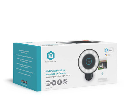 Nedis Nedis Wi-Fi Smartlife 8Mp 4K IP-Kamera für den Außenbereich mit Spotlight, feste Stromversorgung
