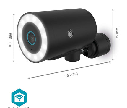 Nedis Nedis Wi-Fi Smartlife 8Mp 4K IP-Kamera für den Außenbereich mit Spotlight, feste Stromversorgung