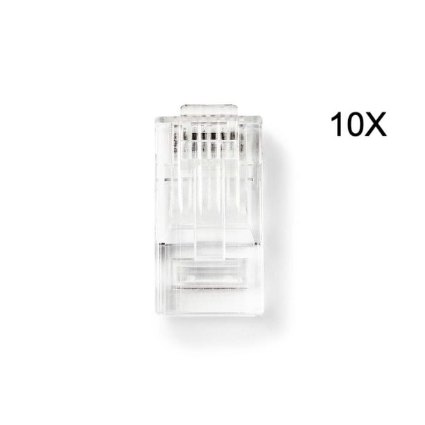 Nedis RJ45 Connector CAT6, Verguld 10 Stuks, Solid Ader