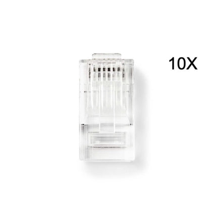 Nedis RJ45 Connector CAT6, Verguld 10 Stuks, Solid Ader