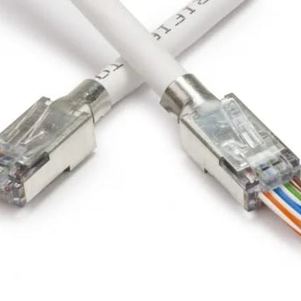 Nedis RJ45 Connector CAT7 FTP Pass Through connectors Set 10 stuks
