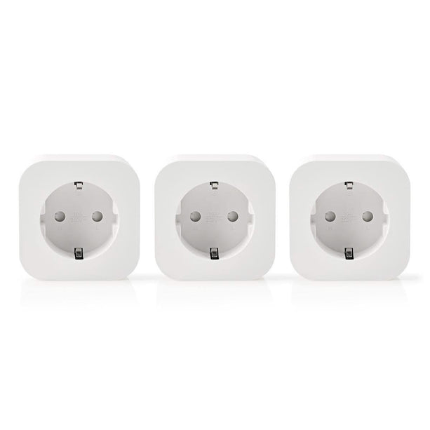 Nedis Wi-Fi Smart-Stekker | Schuko Type-F | 10 A | 3-Pack