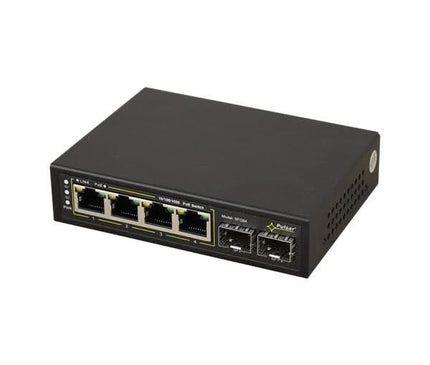 Pulsar Pulsar SPG64WP 4xPoE+ 2x SFP Gigabit uplink switch 60W t.b.v Pulsar kast