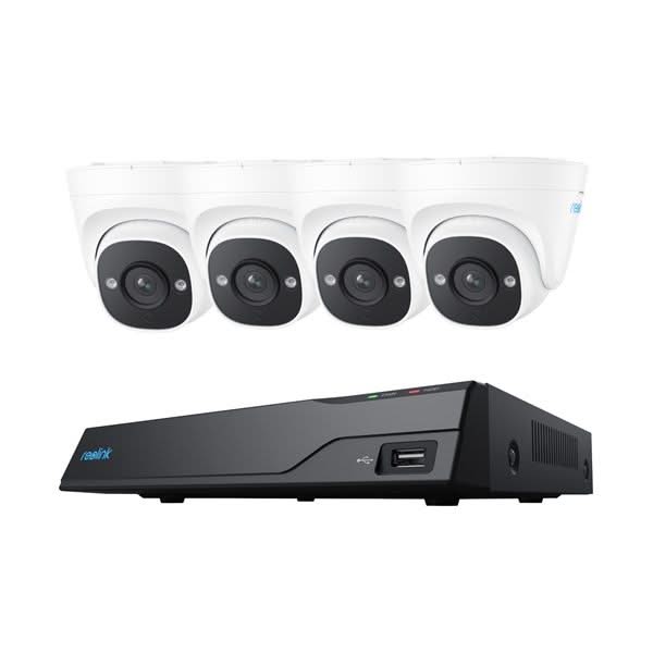 Reolink NVS8-5MD4, Beveiligingsset 2TB, 5MP, PoE en slimme detectie met 4x Turretcamera