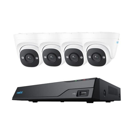 Reolink NVS8-5MD4, Beveiligingsset 2TB, 5MP, PoE en slimme detectie met 4x Turretcamera