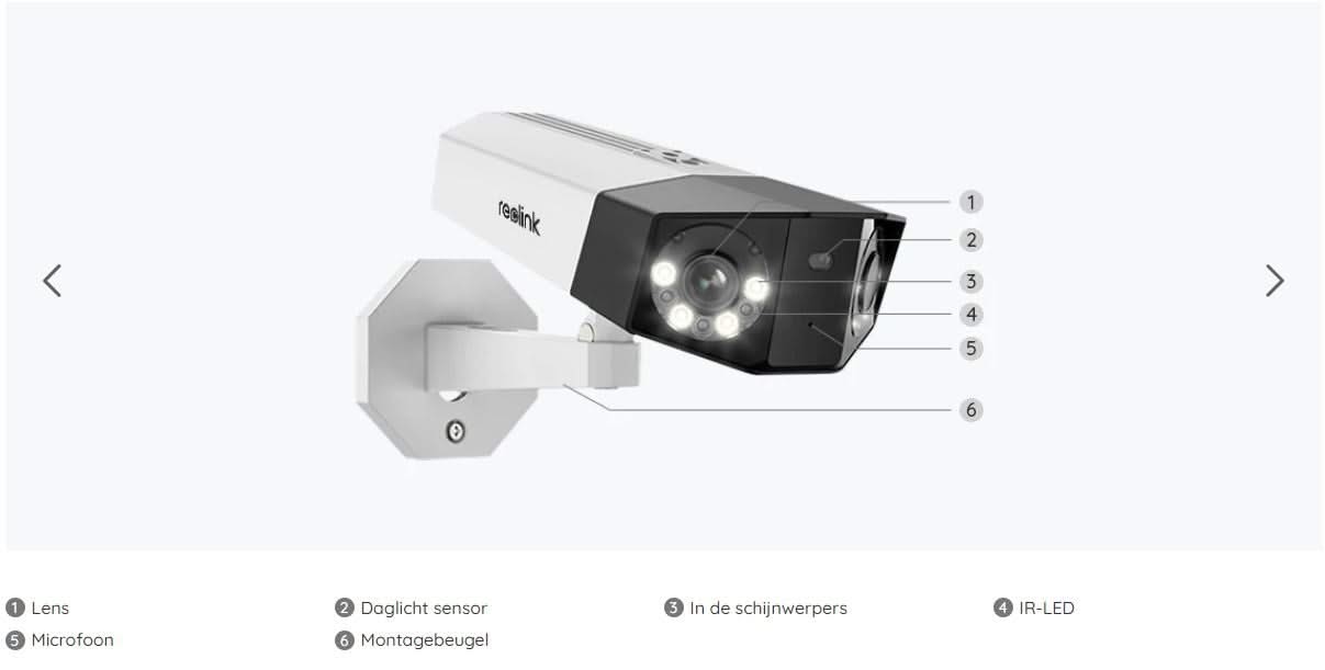 Reolink P730, 4K Dual-lens camera met 180° kijkhoek met PoE