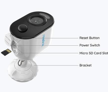 Reolink Reolink B330, 5MP Drahtlose Akku-Kamera mit Schreckenslicht