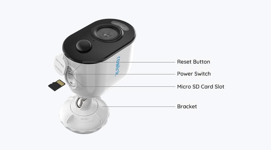Reolink B330, 5MP Wireless battery camera with scare light