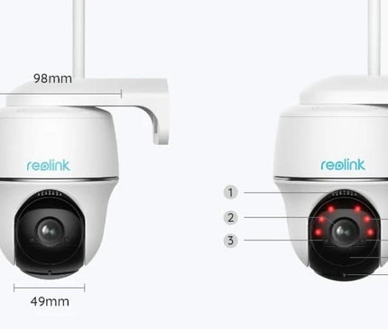 Reolink Reolink B430 5mp, sans fil Pan & Tilt Dual WiFi camera on battery (rechargeable)