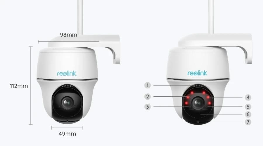 Reolink Reolink B430 5mp, draadloze Pan & Tilt Dual WiFi camera op batterij (oplaadbaar)