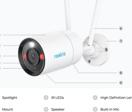 Reolink Reolink NVS12-8MB4W, 4K/8MP UHD WiFi Bullet security kit