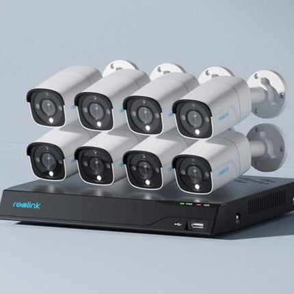 Reolink Reolink NVS16-12MB8, 12MP PoE Camera Set with 24/7 Recording