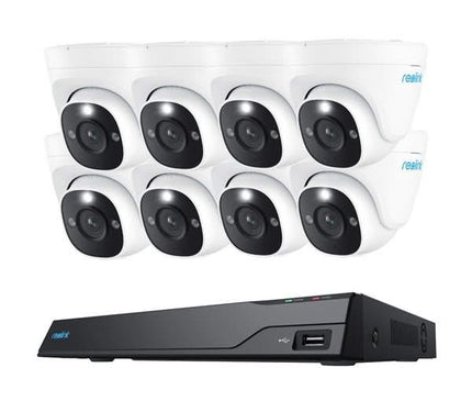 Reolink Reolink NVS16-8MD8, jeu de caméras PoE intelligentes 8MP avec 8 tourelles, NVR avec 4TB HDD