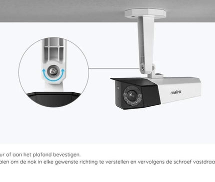Reolink Reolink P730, 4K Dual-lens camera with 180° viewing angle with PoE