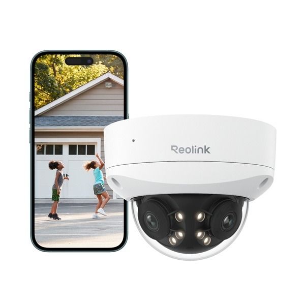 Reolink Reolink P737-A, 8MP 4K/8MP UHD IK10 Dual-Lens 4K Dome camera, Vandalismebestendig, PoE