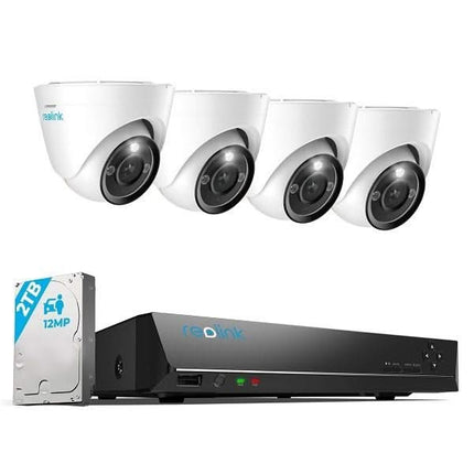 Reolink Reolink RLK8-1200D4-A-4MM, système de sécurité PoE 12MP avec images couleur 24/7