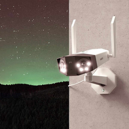 Reolink Reolink W730, 4K/8MP 180° Blickwinkel Dual-Objektiv Kamera mit WiFi