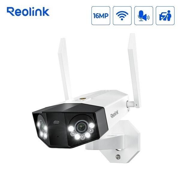 Reolink Reolink W750, 16MP WiFi 6, angle de vue 180° Caméra à double objectif avec WiFi
