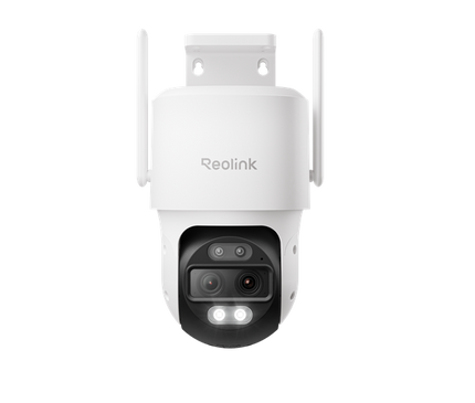 Caméra PTZ Wi-Fi Reolink W760-A-W à double objectif 4K (alimentation fixe) avec LED hybrides intelligentes
