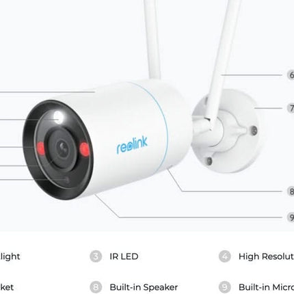 Reolink W330, 8MP Bullet camera Dual-Band WiFi6 met kleurennachtzicht