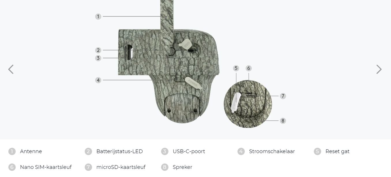 Reolink Wildlife 4K camera G450 + Zonnepaneel 4G LTE