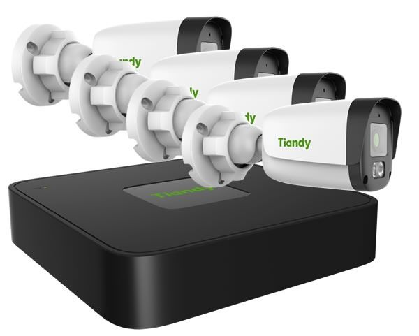 Tiandy TC-S321N3105, 2Mp Bullet camera set, Color Maker, PoE