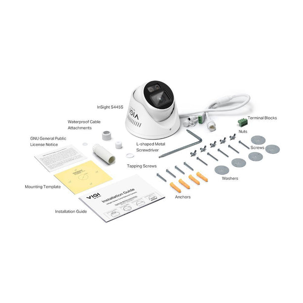 TP-Link VIGI InSight S445S - 4MP ColorPro 2.0 AI Revolverkamera mit aktiver Abschreckung