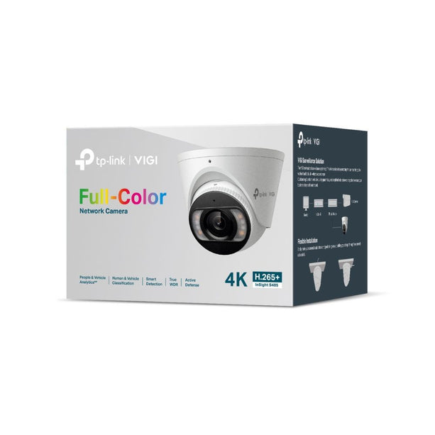 TP-Link VIGI InSight S485 - 8MP Full-Color AI Turret Kamera mit aktiver Abschreckung