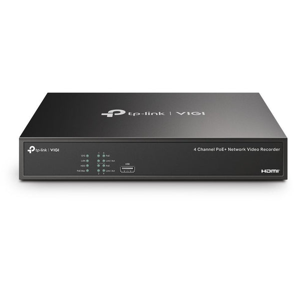 TP-Link VIGI NVR1004H-4P-2TB - 4-Kanal PoE NVR mit 2TB HDD