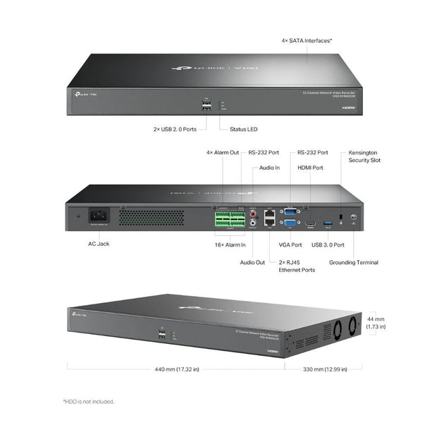 TP-Link VIGI NVR4032H - 32-Kanal-NVR