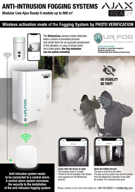 URFOG FPU03ESM400A Mistmachine Ajax Ready tot 400m3