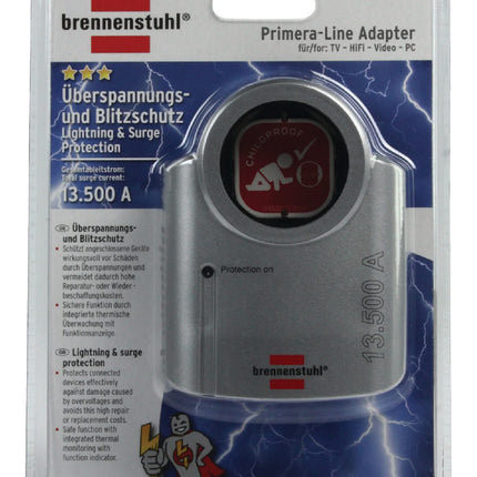 Valueline Overspanningsbeveiligde Stekkerdoos 1-Wegs - Geaard