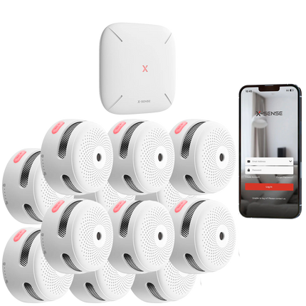 X-Sense X-Sense FS121 Branddetectieset - 12 rookmelders + SBS50 hub